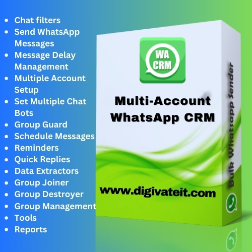 WhatsApp CRM - WaCRM Latest Version 5 with AI Agent