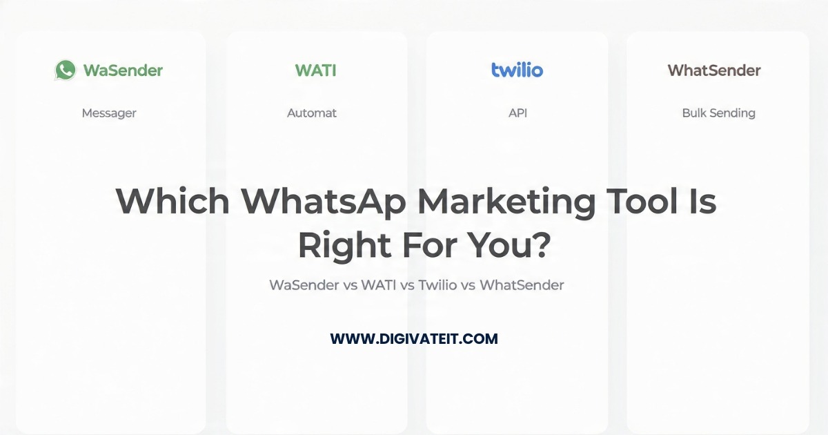 WaSender vs WATI vs Twilio vs WhatSender: Which WhatsApp Marketing Tool Is Best for Your Business?