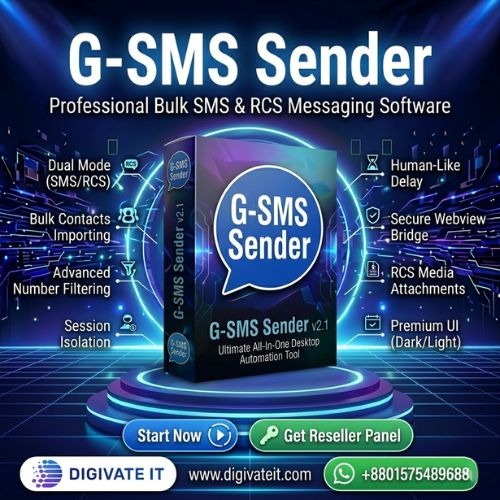 G-SMS Sender: Professional Bulk SMS Sending Software