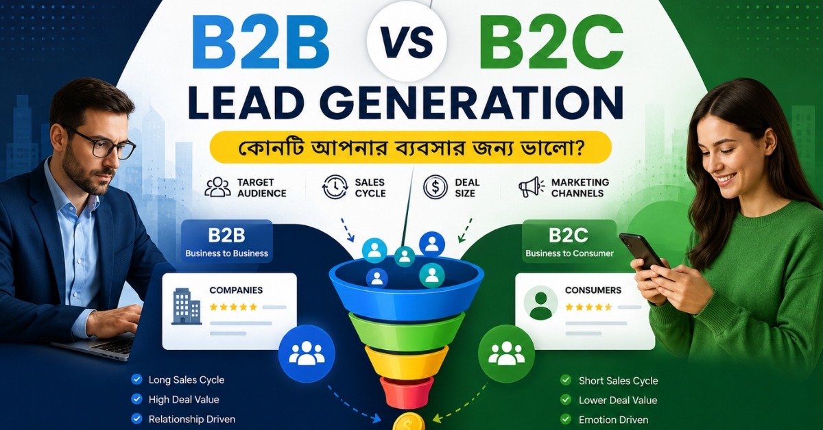 B2B vs B2C Lead Generation – কোনটি আপনার ব্যবসার জন্য ভালো?